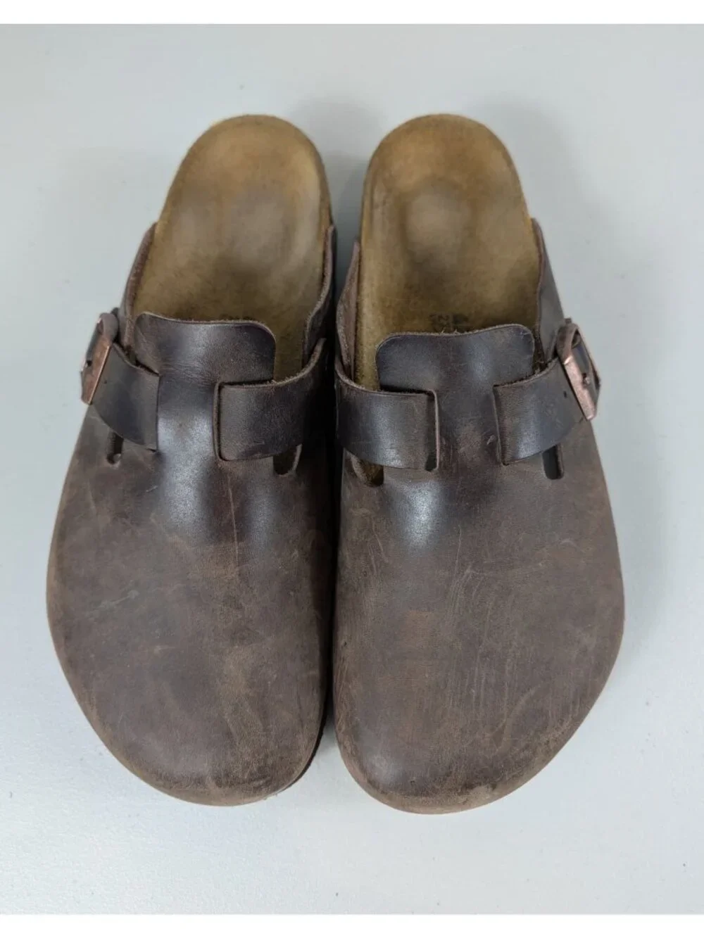 Birkenstock Boston Oiled leather clogs in brown men's size 9 women's size 11